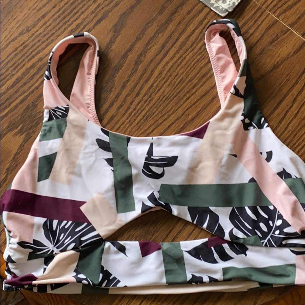 Never worn! Athleta multi colored sports bra